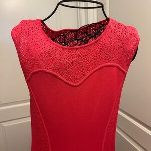 Elie Tahari Vibrant Red Mini Dress
